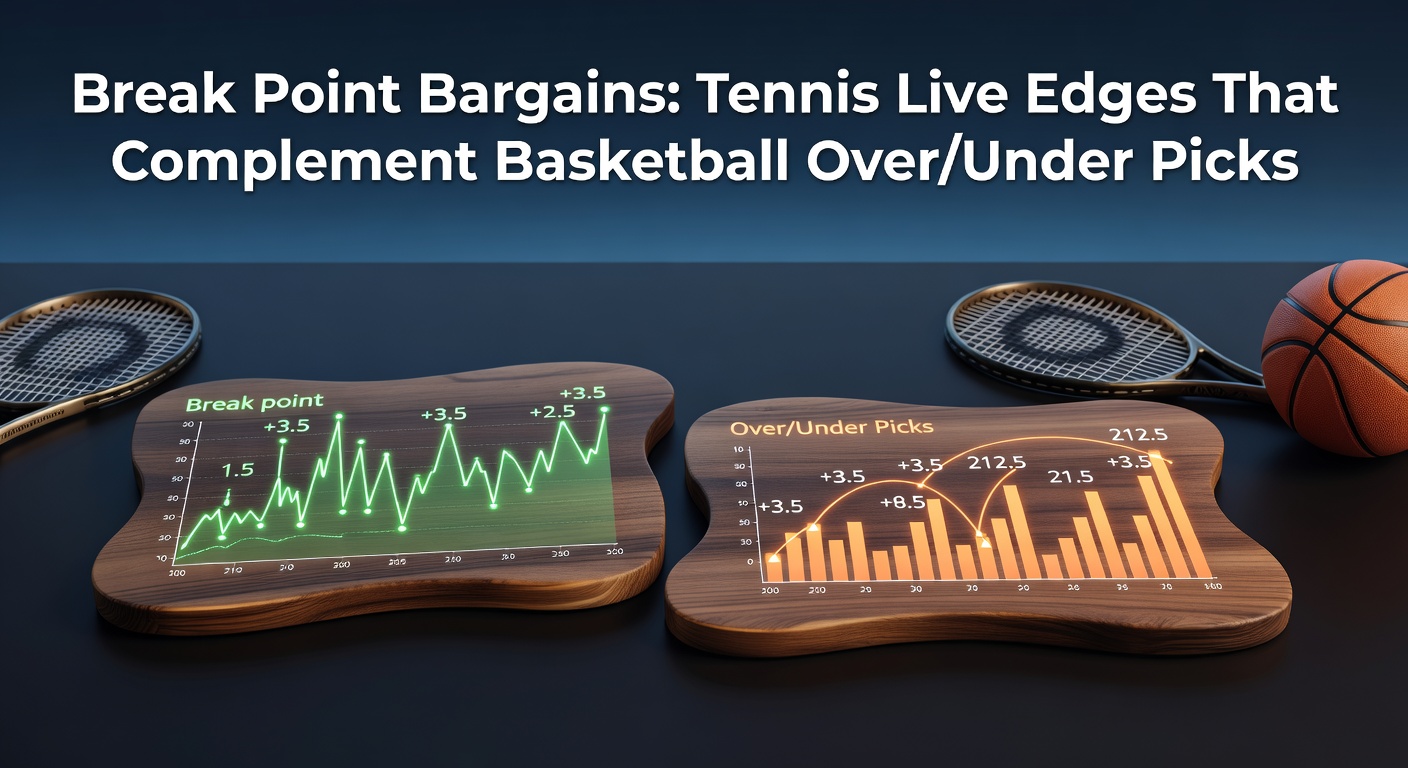 Tennis player serving under pressure during a crucial break point in a live match, racket poised amid crowd anticipation