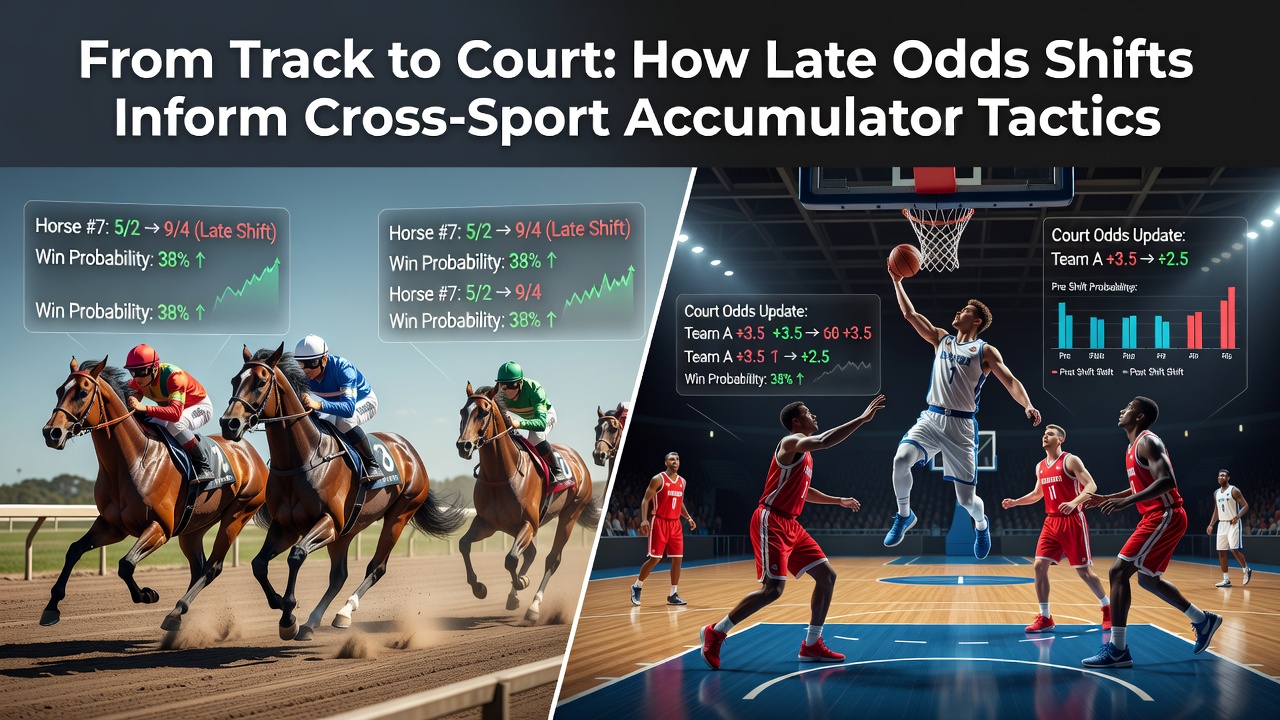 Racecourse and tennis court split image showing odds boards and live betting interfaces during major events