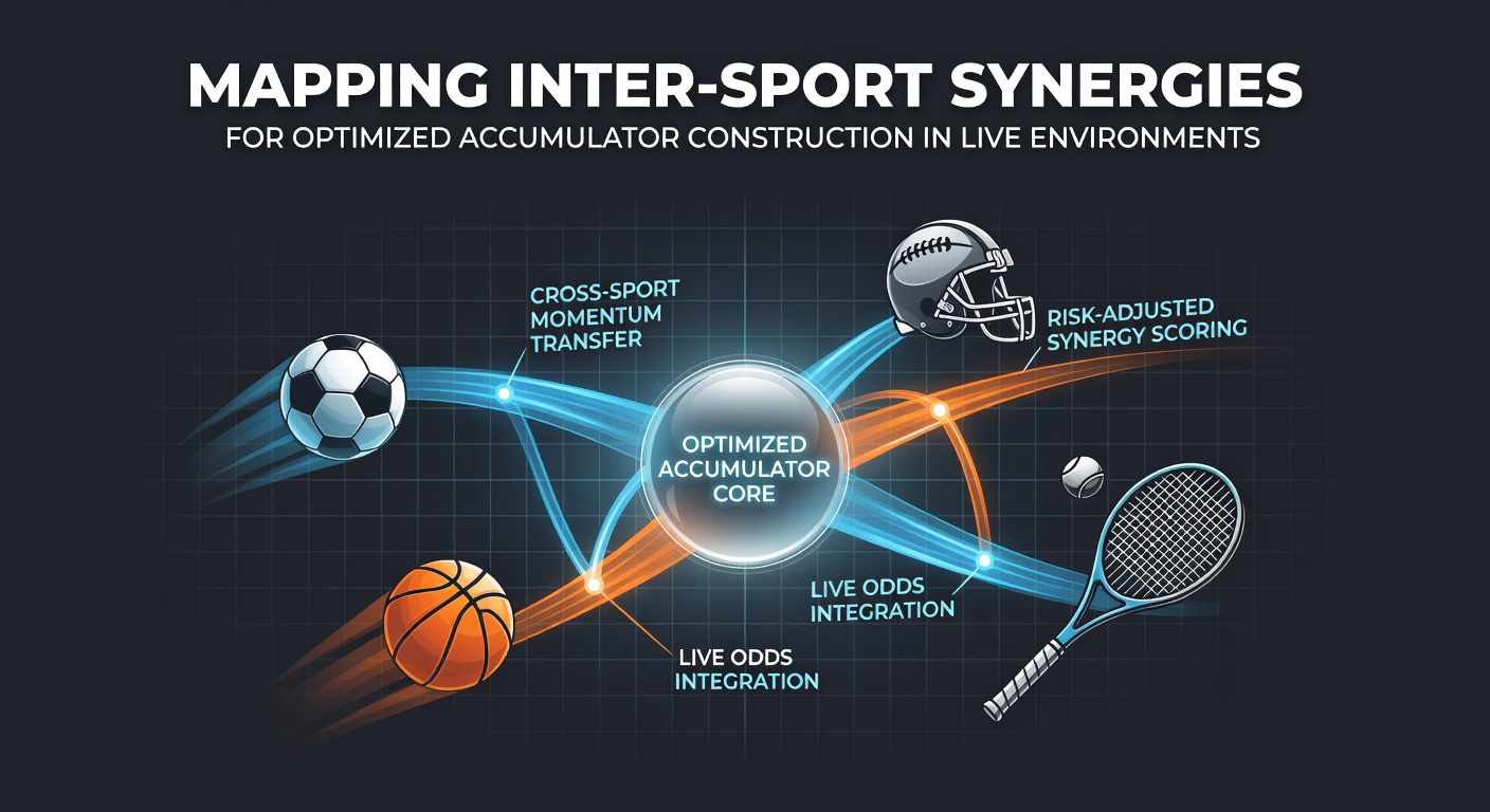 Visual representation of inter-sport data mapping for accumulator strategies in live betting environments