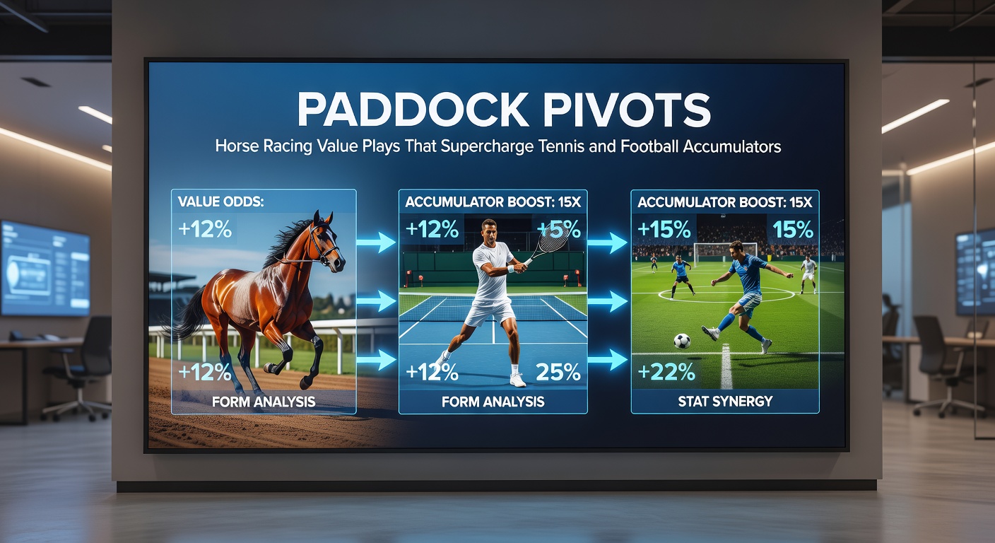 A horse being paraded in the paddock before a race, with trainers and observers assessing its condition closely