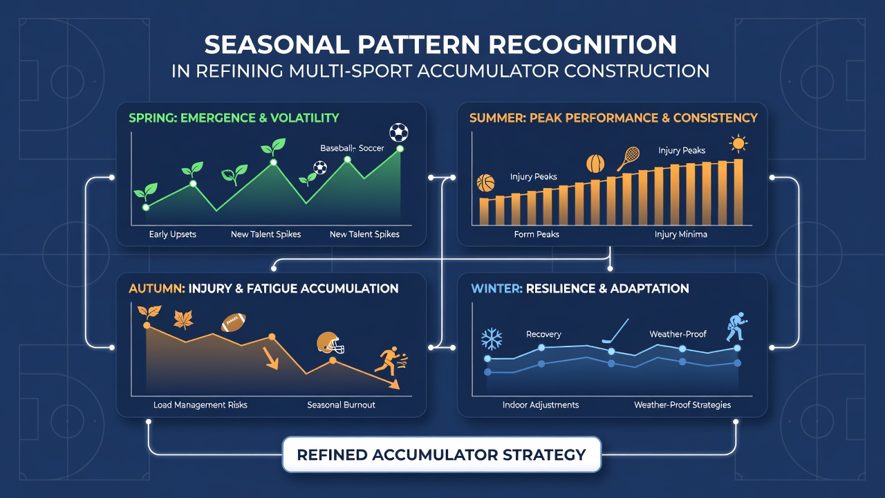 Data visualization showing seasonal sports trends across football, basketball, tennis and horse racing used in accumulator planning