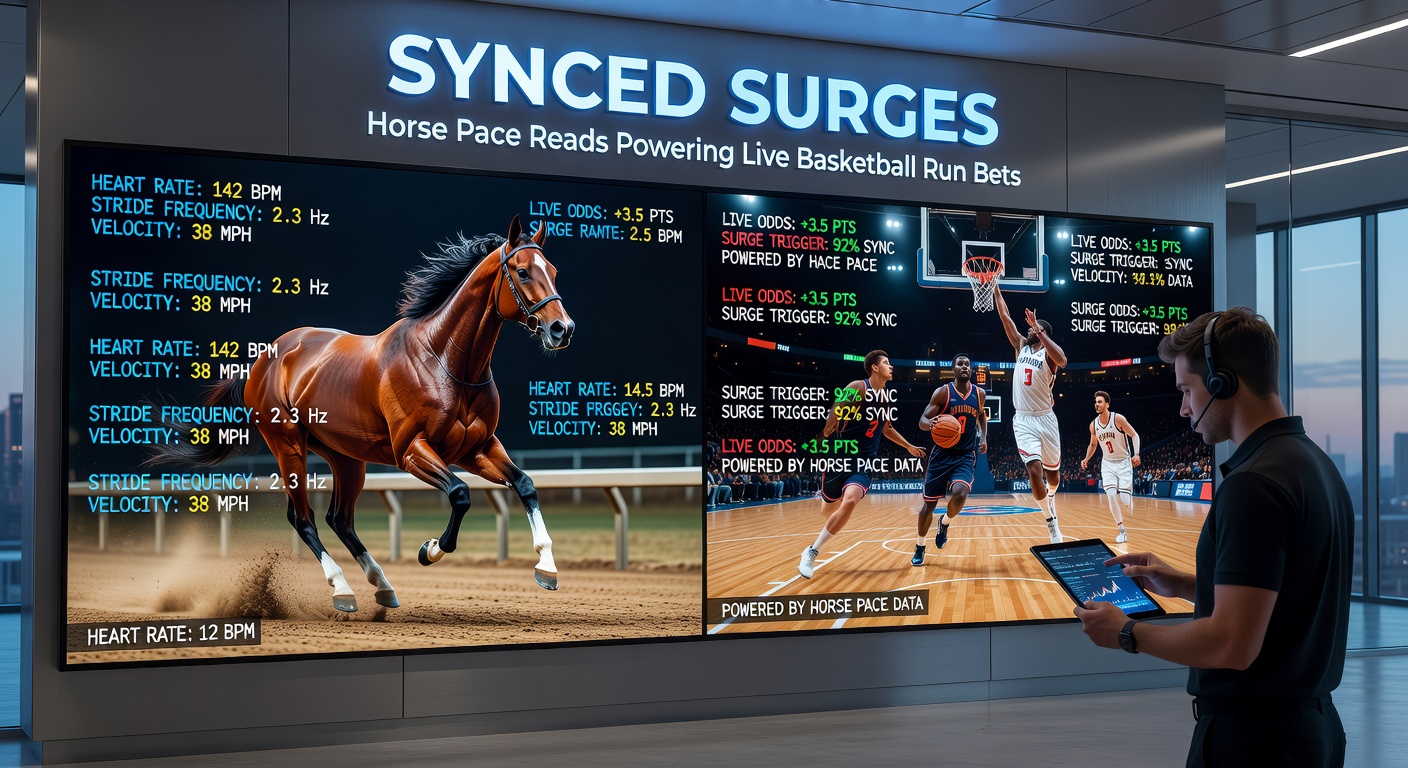 Chart displaying horse racing pace projections with early speed leaders marked in a competitive field